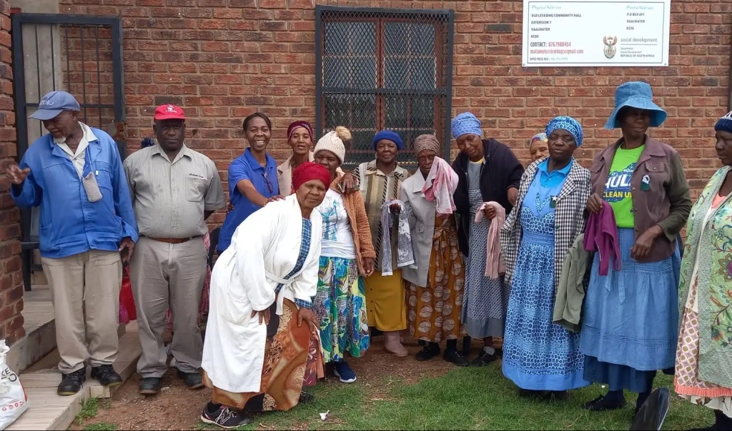 Clothes being donated to grandmothers in the Waterberg