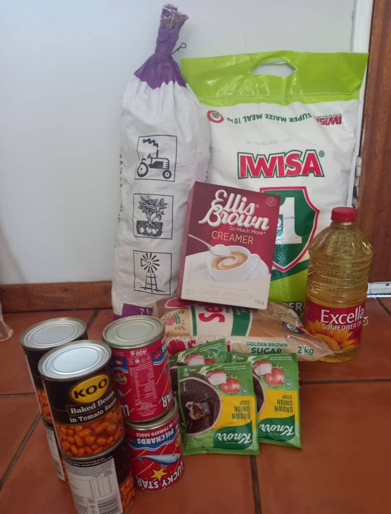 A food parcel costing very little which will keep a family going through hard times.